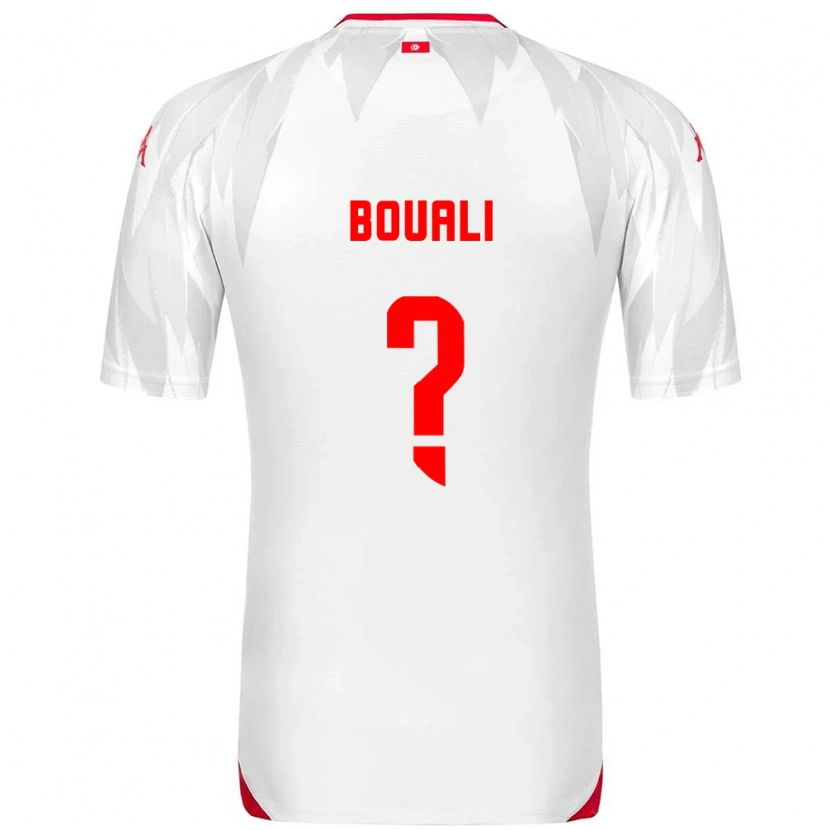 Danxen Women Tunisia Kalil Bouali #0 White Red Home Jersey 26-28 T-Shirt