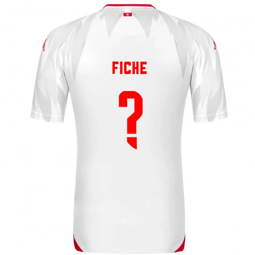 Danxen Women Tunisia Anis Fiche #0 White Red Home Jersey 26-28 T-Shirt