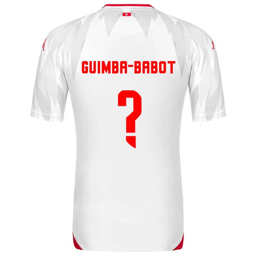 Danxen Women Tunisia Khays Guimba-Babot #0 White Red Home Jersey 26-28 T-Shirt