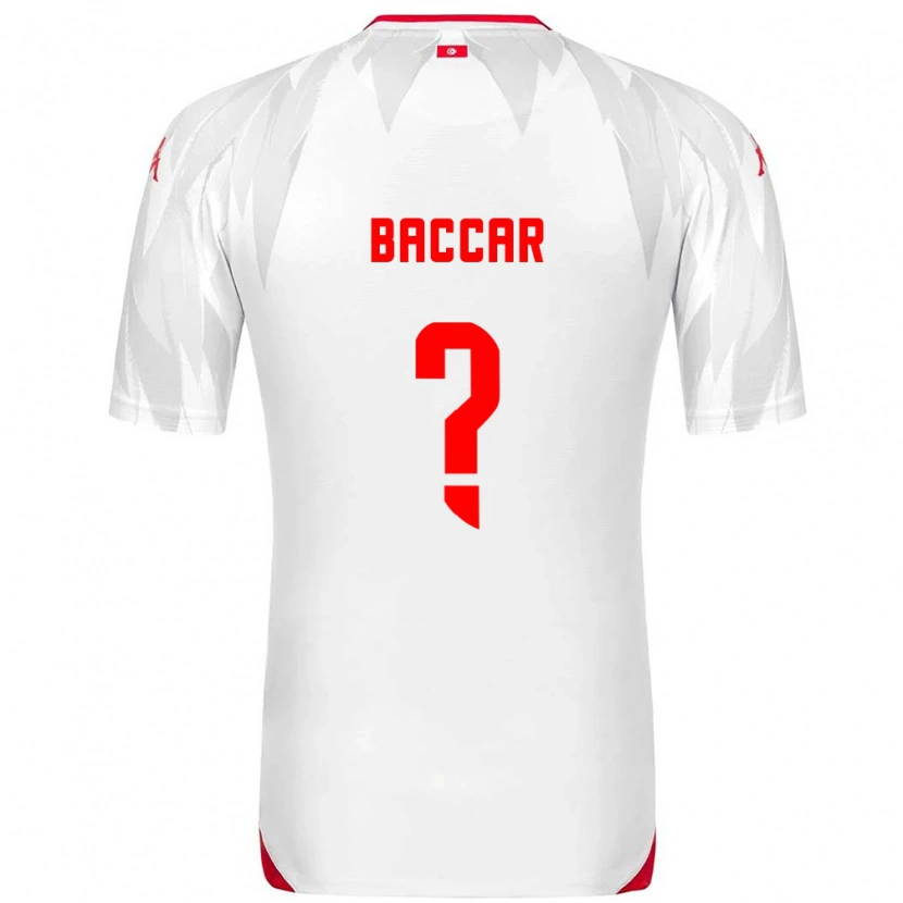 Danxen Women Tunisia Hichem Baccar #0 White Red Home Jersey 26-28 T-Shirt