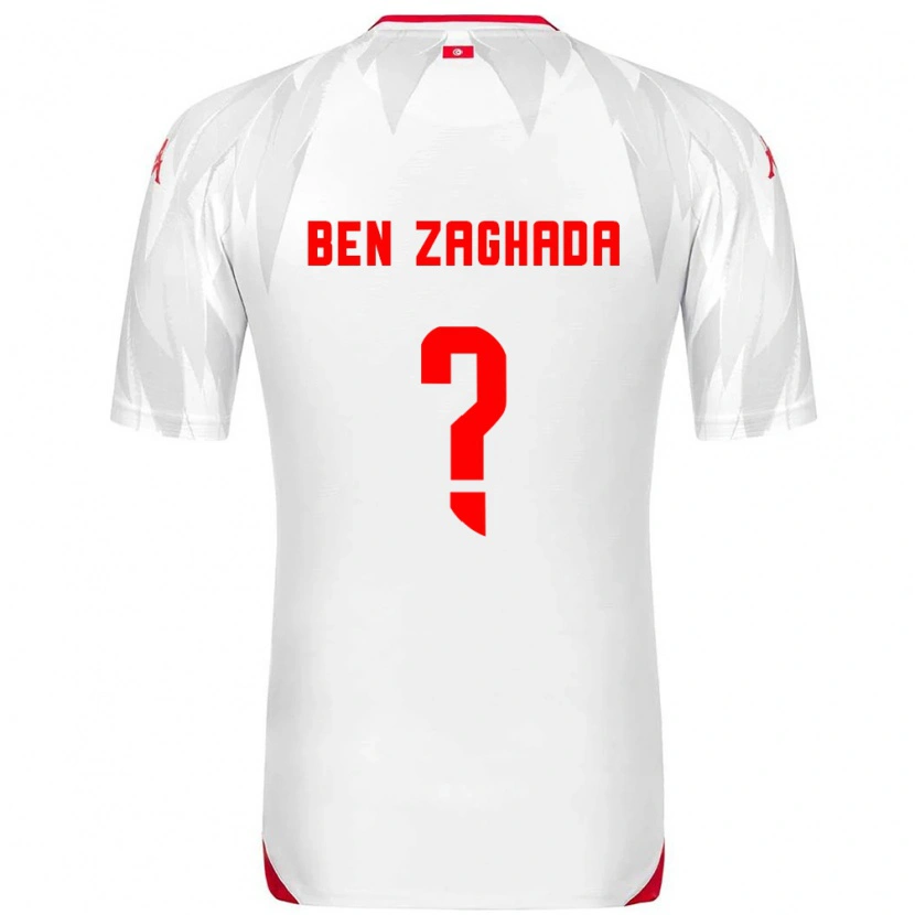 Danxen Women Tunisia Mohamed Amine Ben Zaghada #0 White Red Home Jersey 26-28 T-Shirt