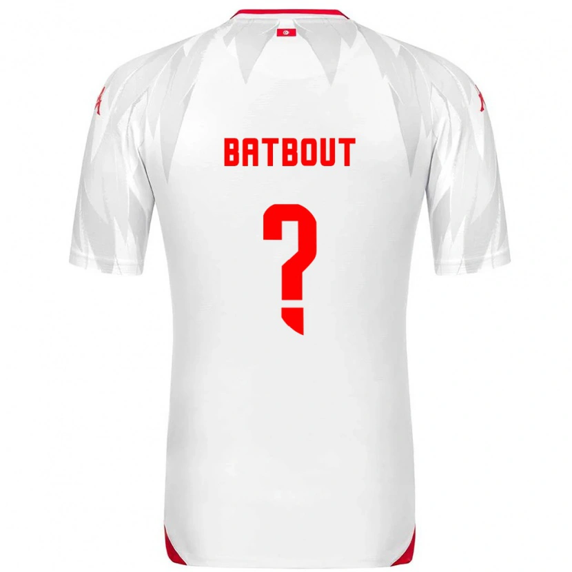 Danxen Women Tunisia Noussayr Batbout #0 White Red Home Jersey 26-28 T-Shirt