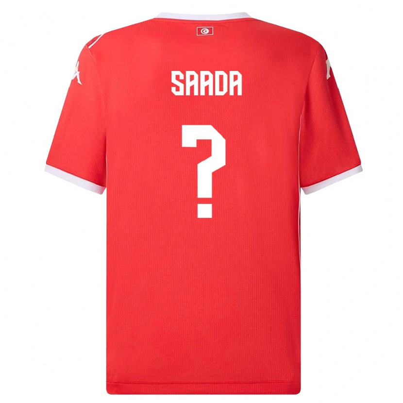 Danxen Women Tunisia Malek Saada #0 Red White Home Jersey 26-28 T-Shirt