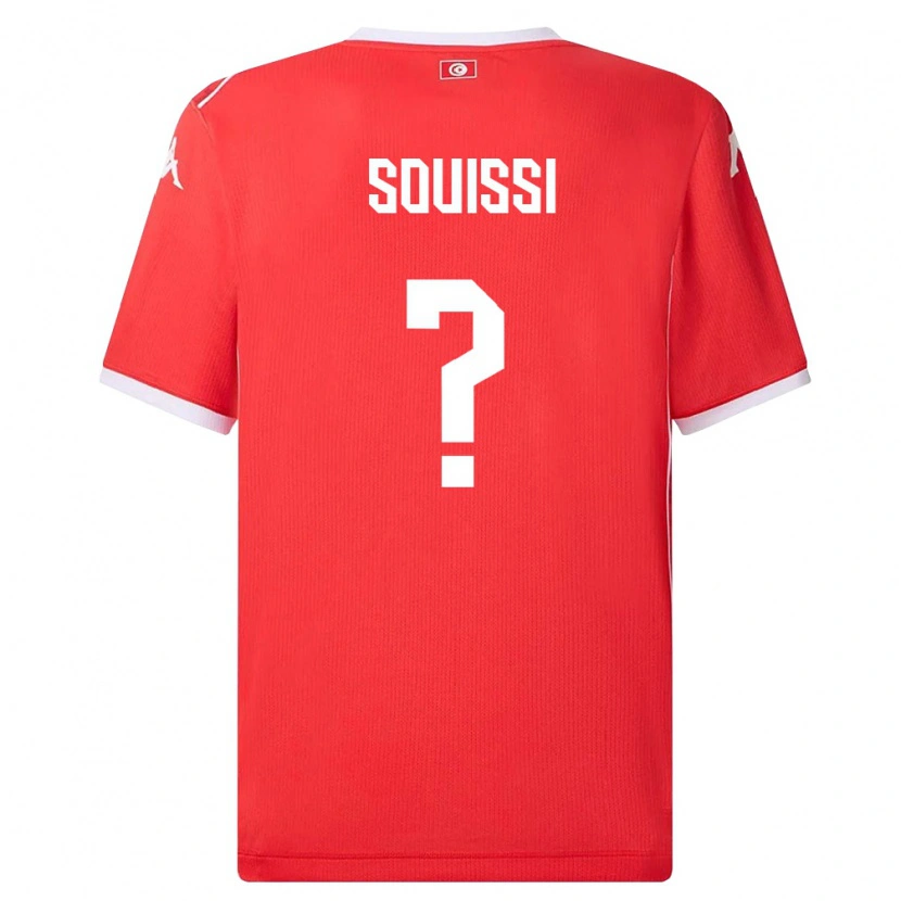 Danxen Women Tunisia Ibrahim Souissi #0 Red White Home Jersey 26-28 T-Shirt