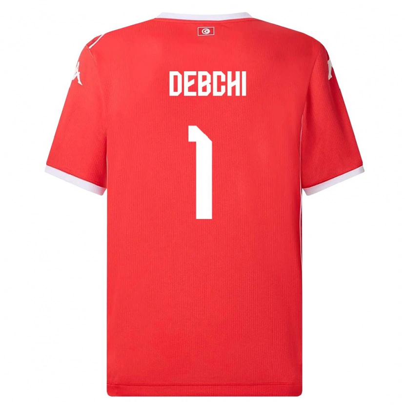 Danxen Women Tunisia Mohamed Sedki Debchi #1 Red White Home Jersey 26-28 T-Shirt