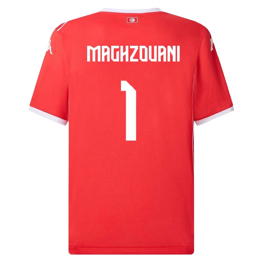 Danxen Women Tunisia Wassim Maghzouani #1 Red White Home Jersey 26-28 T-Shirt