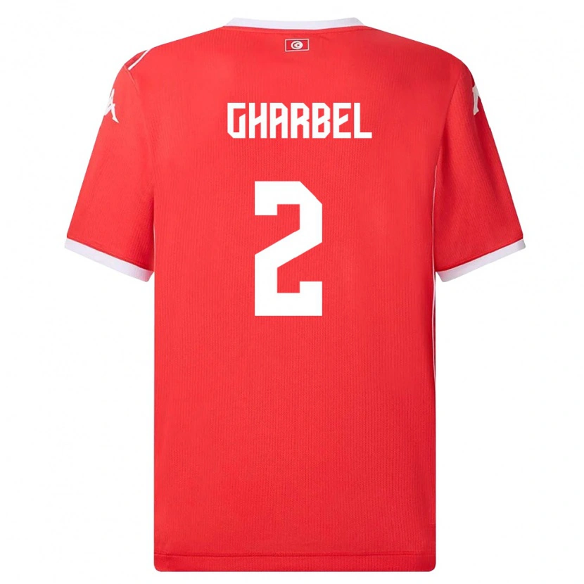 Danxen Women Tunisia Mahmoud Gharbel #2 Red White Home Jersey 26-28 T-Shirt