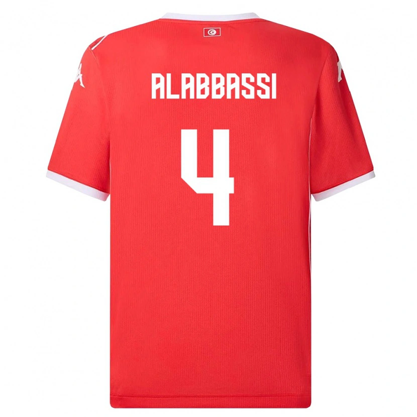Danxen Women Tunisia Chaima Alabbassi #4 Red White Home Jersey 26-28 T-Shirt