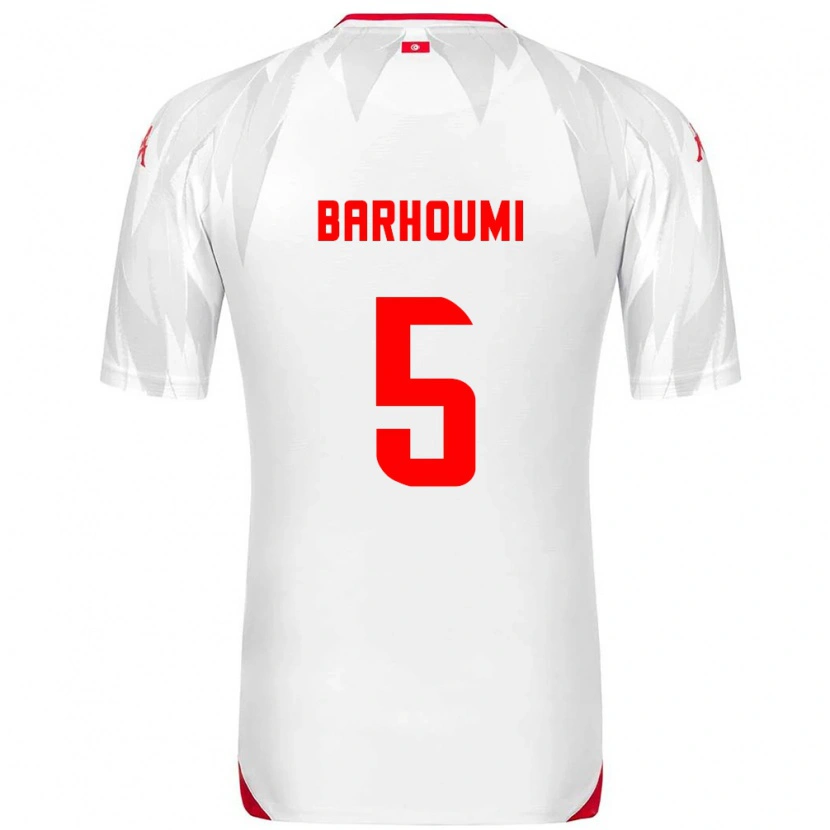 Danxen Women Tunisia Jasmina Barhoumi #5 White Red Home Jersey 26-28 T-Shirt