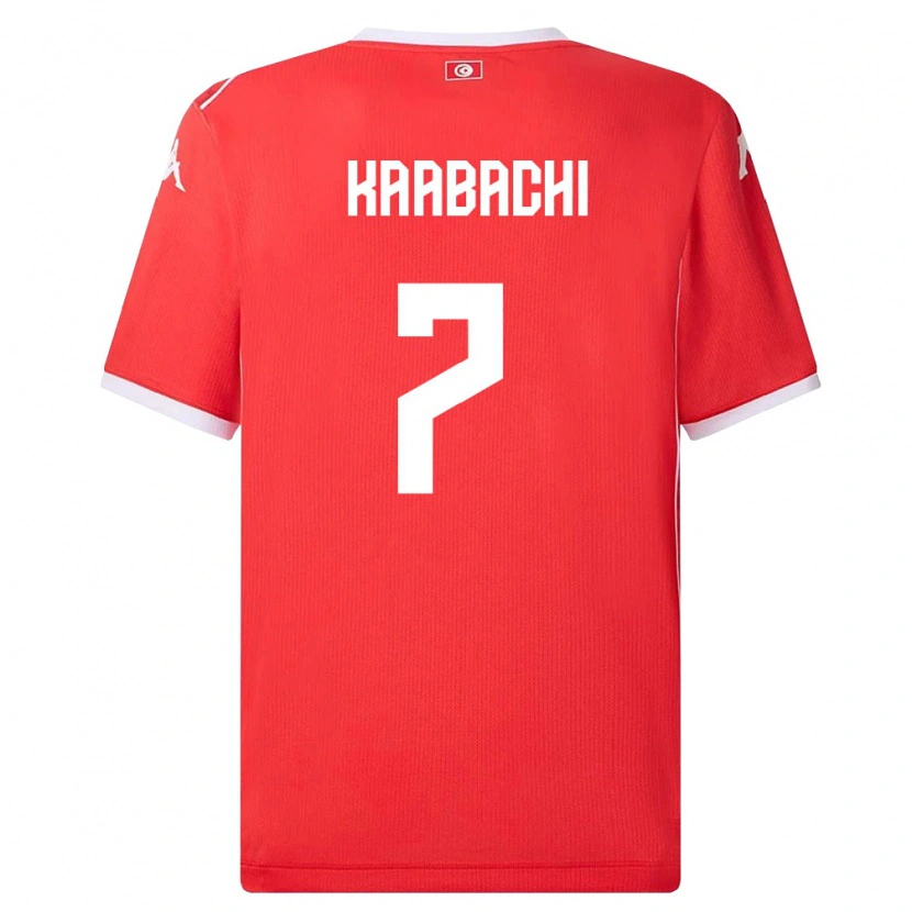 Danxen Women Tunisia Ella Kaabachi #7 Red White Home Jersey 26-28 T-Shirt