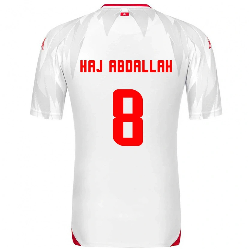 Danxen Women Tunisia Saïfedin Haj Abdallah #8 White Red Home Jersey 26-28 T-Shirt