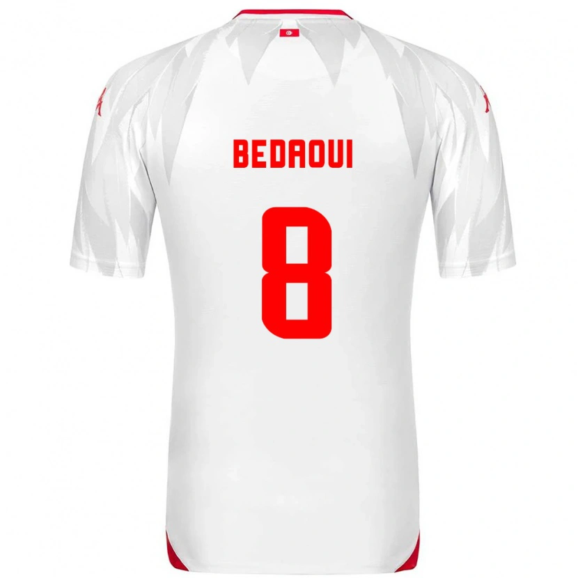 Danxen Women Tunisia Adem Bedaoui #8 White Red Home Jersey 26-28 T-Shirt