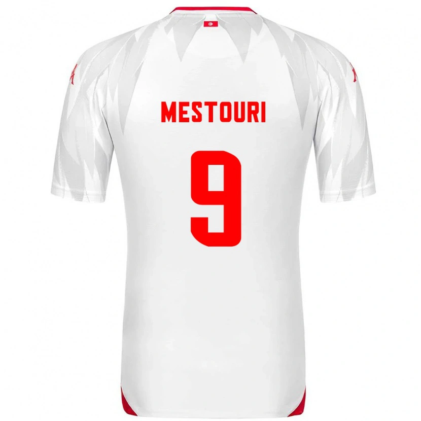 Danxen Women Tunisia Hazem Mastouri #9 White Red Home Jersey 26-28 T-Shirt