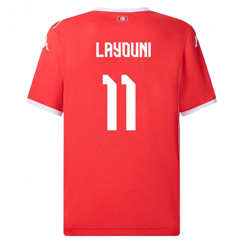 Danxen Women Tunisia Amor Layouni #11 Red White Home Jersey 26-28 T-Shirt