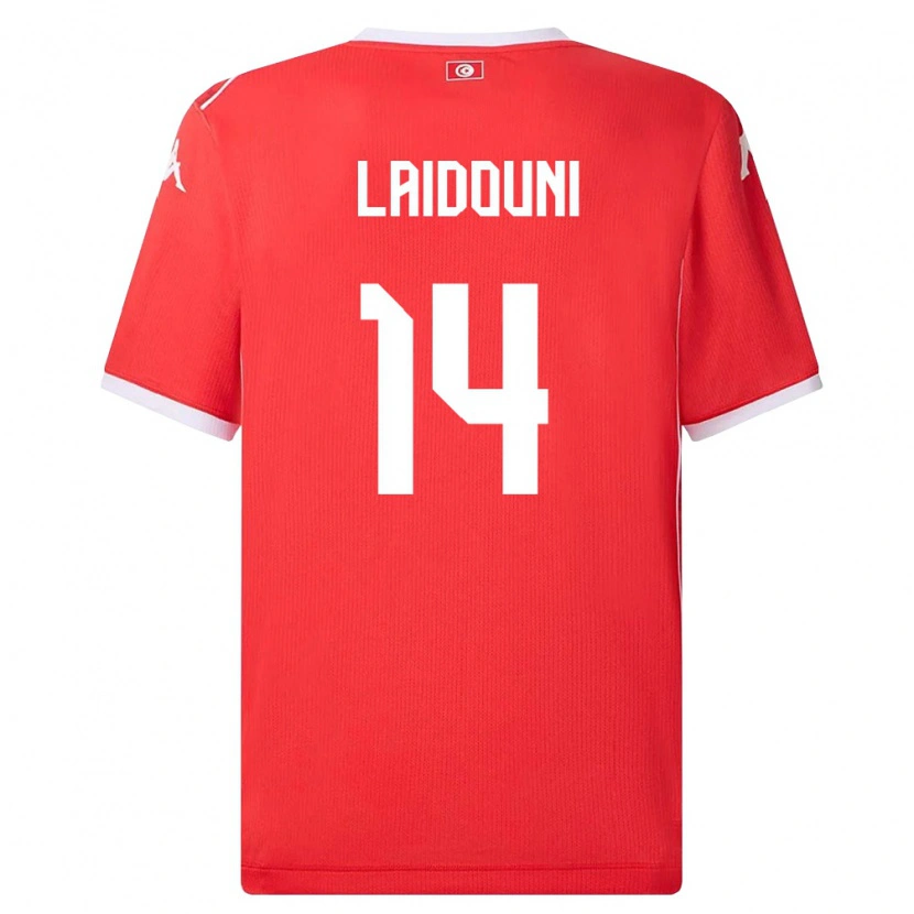 Danxen Women Tunisia Aissa Laidouni #14 Red White Home Jersey 26-28 T-Shirt
