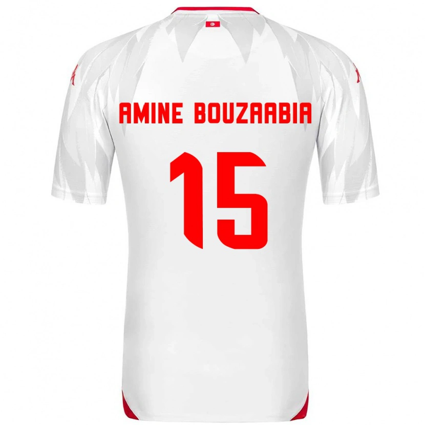 Danxen Women Tunisia Mohamed Amine Bouzaabia #15 White Red Home Jersey 26-28 T-Shirt
