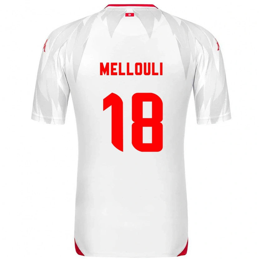Danxen Women Tunisia Taieb Mellouli #18 White Red Home Jersey 26-28 T-Shirt