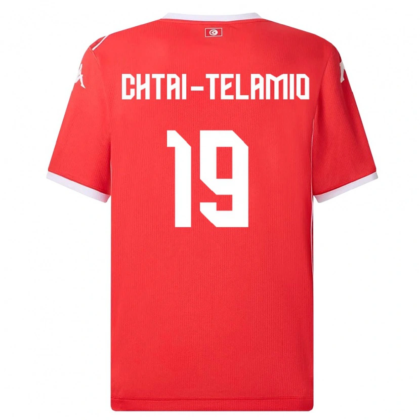 Danxen Women Tunisia Zayon Chtaï-Telamio #19 Red White Home Jersey 26-28 T-Shirt