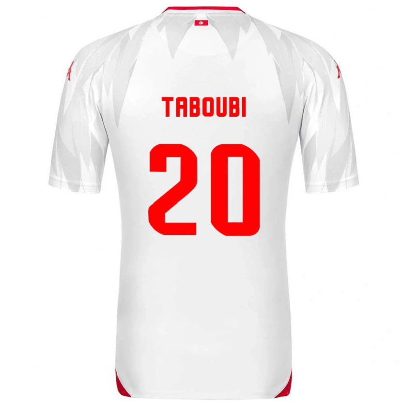 Danxen Women Tunisia Ayhem Taboubi #20 White Red Home Jersey 26-28 T-Shirt