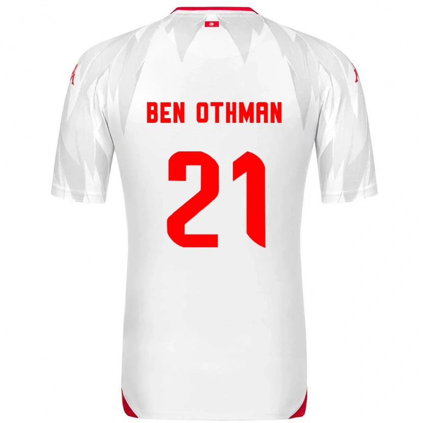 Danxen Women Tunisia Khairi Ben Othman #21 White Red Home Jersey 26-28 T-Shirt