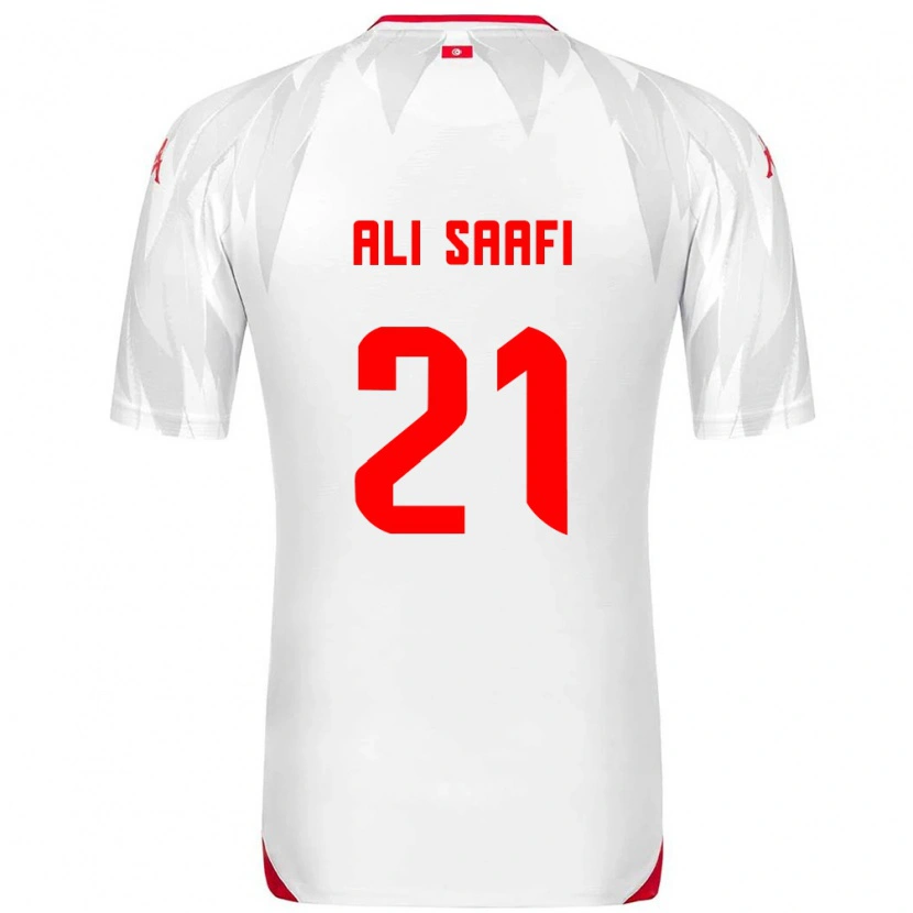 Danxen Women Tunisia Mohamed Ali Saafi #21 White Red Home Jersey 26-28 T-Shirt