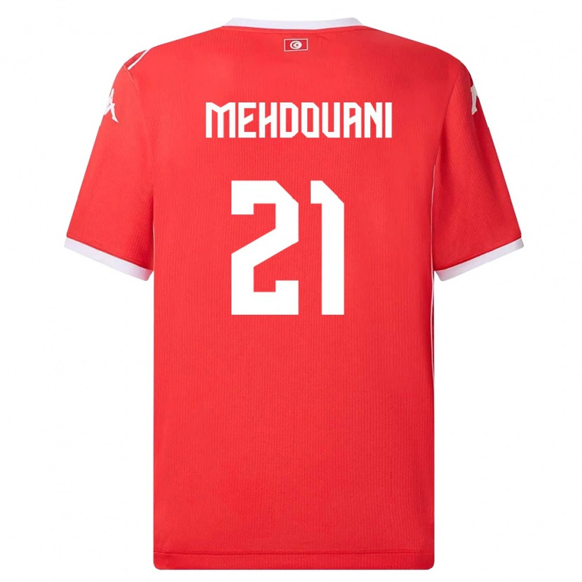 Danxen Women Tunisia Firas Mehdouani #21 Red White Home Jersey 26-28 T-Shirt