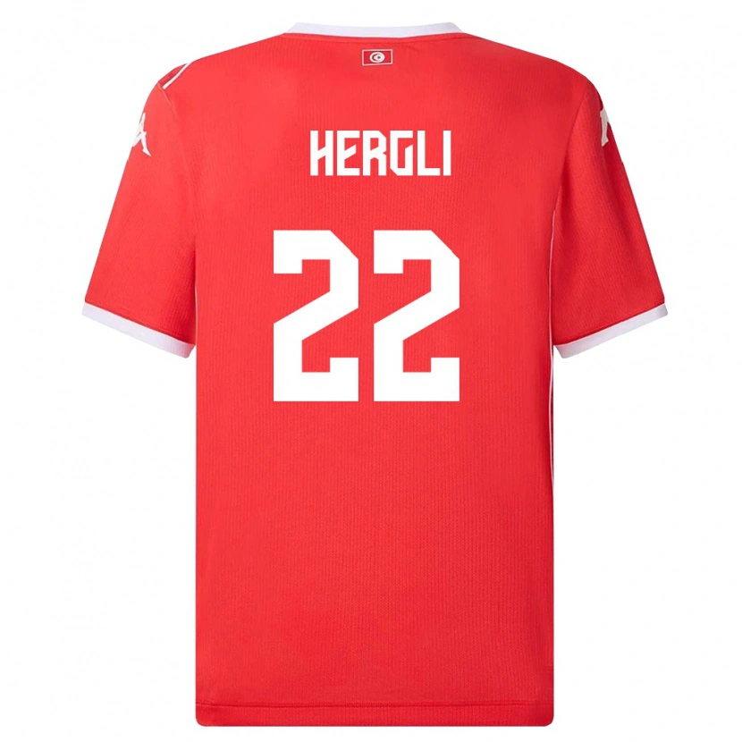 Danxen Women Tunisia Said Hergli #22 Red White Home Jersey 26-28 T-Shirt
