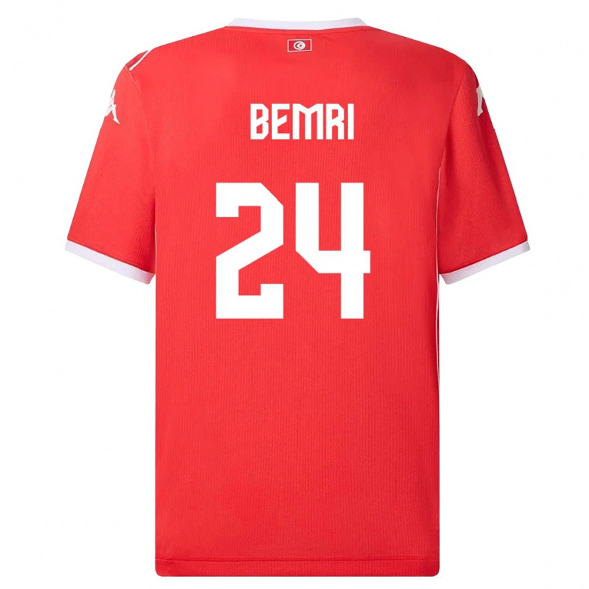 Danxen Women Tunisia Ahmed Bemri #24 Red White Home Jersey 26-28 T-Shirt