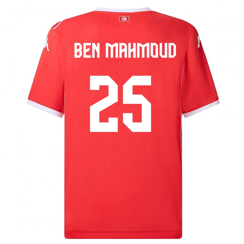 Danxen Women Tunisia Youssef Ben Mahmoud #25 Red White Home Jersey 26-28 T-Shirt