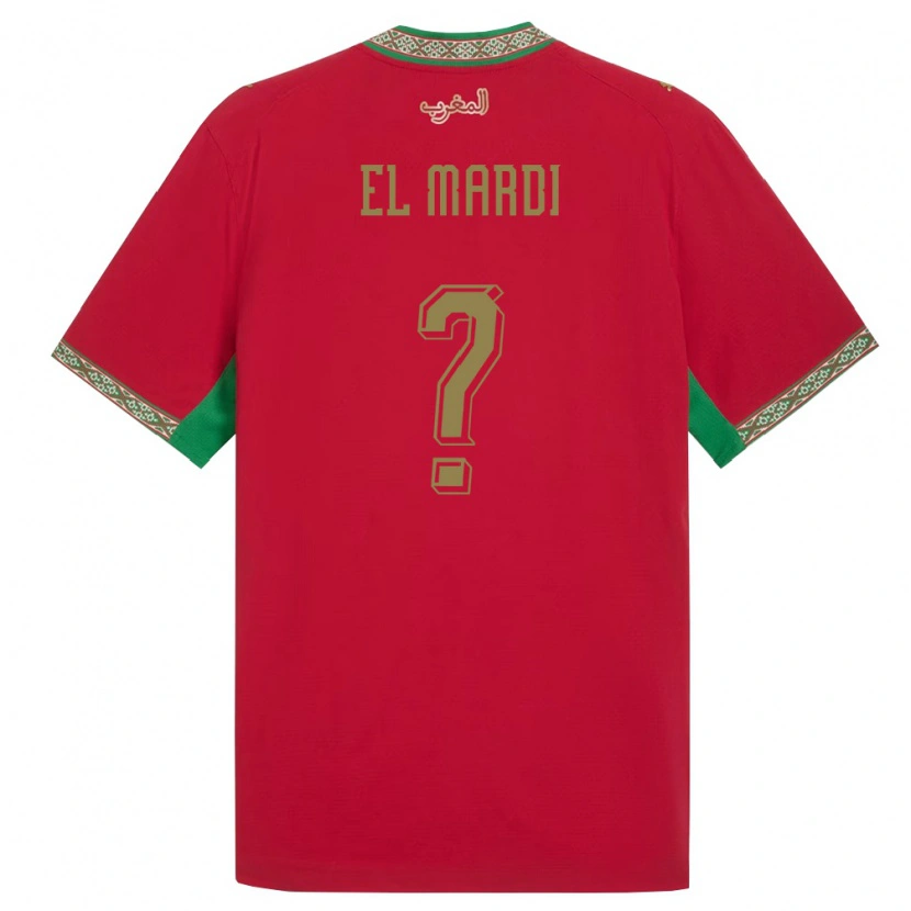 Danxen Women Morocco Ziyad El Mardi #0 Red Green White Home Jersey 26-28 T-Shirt