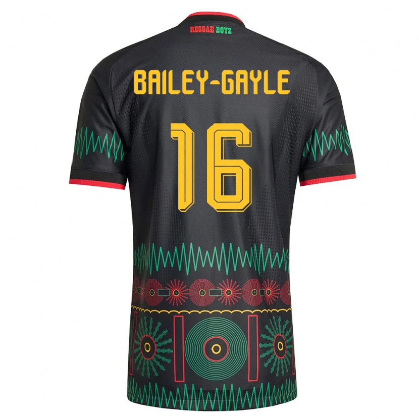 Danxen Women Jamaica Paige Bailey-Gayle #16 Black Red Yellow Away Jersey 26-28 T-Shirt