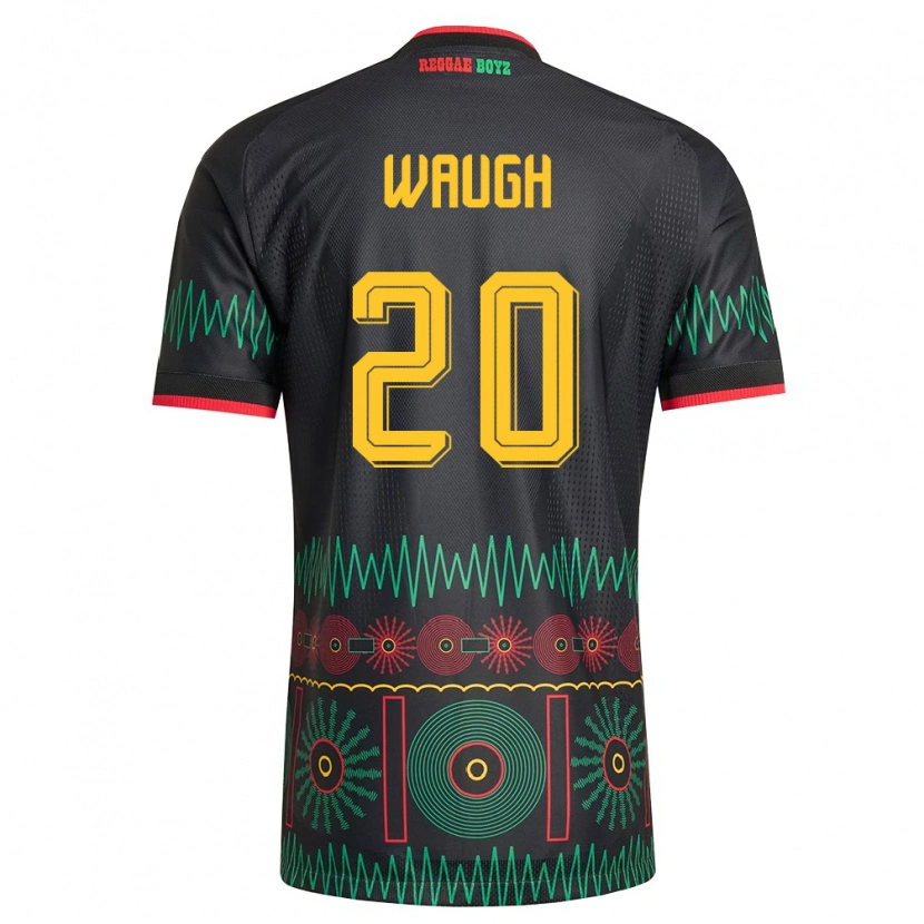 Danxen Women Jamaica Nyle Waugh #20 Black Red Yellow Away Jersey 26-28 T-Shirt