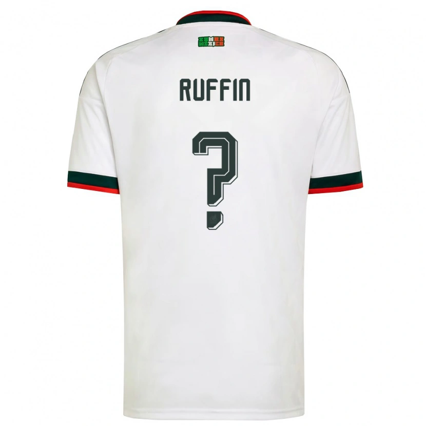 Danxen Women Mexico Paxon Ruffin #0 White Burgundy Green Away Jersey 26-28 T-Shirt