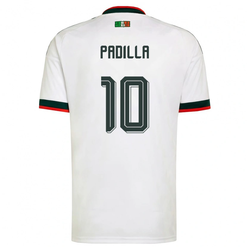 Danxen Women Mexico Yael Padilla #10 White Burgundy Green Away Jersey 26-28 T-Shirt