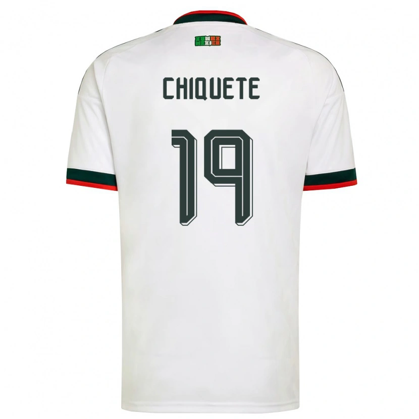 Danxen Women Mexico Jesús Orozco Chiquete #19 White Burgundy Green Away Jersey 26-28 T-Shirt