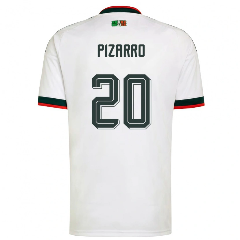 Danxen Women Mexico Rodolfo Pizarro #20 White Burgundy Green Away Jersey 26-28 T-Shirt