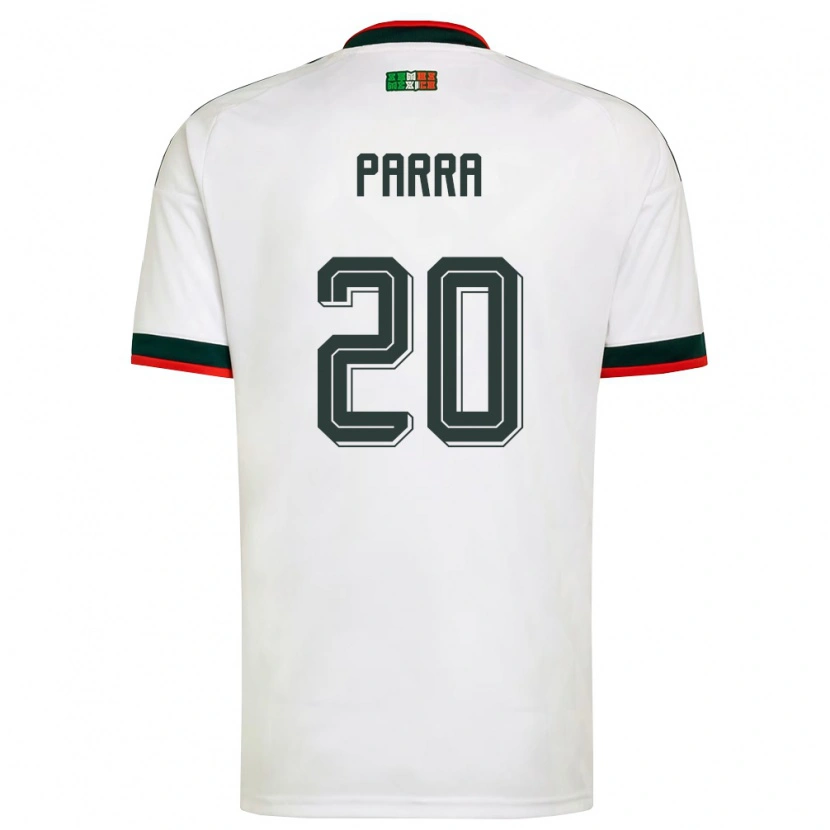 Danxen Women Mexico Rodrigo Parra #20 White Burgundy Green Away Jersey 26-28 T-Shirt