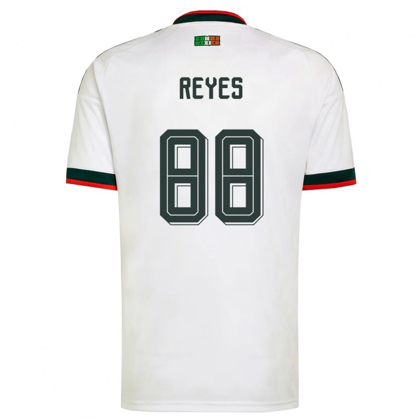 Danxen Women Mexico Maricarmen Reyes #88 White Burgundy Green Away Jersey 26-28 T-Shirt