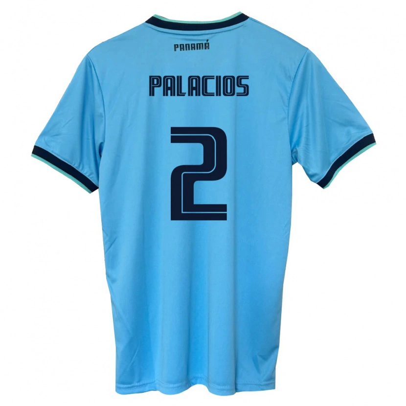 Danxen Women Panama Josimar Palacios #2 Sky Blue Black Away Jersey 26-28 T-Shirt