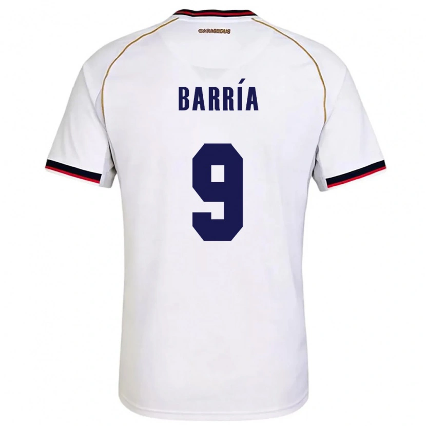 Danxen Women Panama Kadir Barría #9 White Red Away Jersey 26-28 T-Shirt