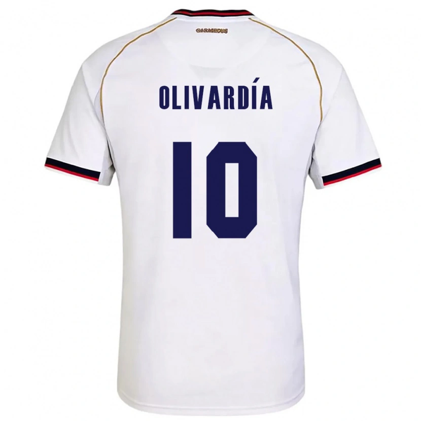 Danxen Women Panama Adrián Olivardía #10 White Red Away Jersey 26-28 T-Shirt