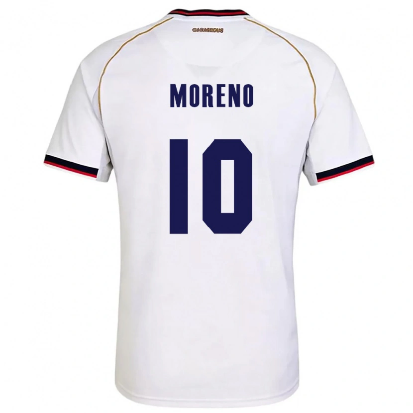 Danxen Women Panama Éric Moreno #10 White Red Away Jersey 26-28 T-Shirt