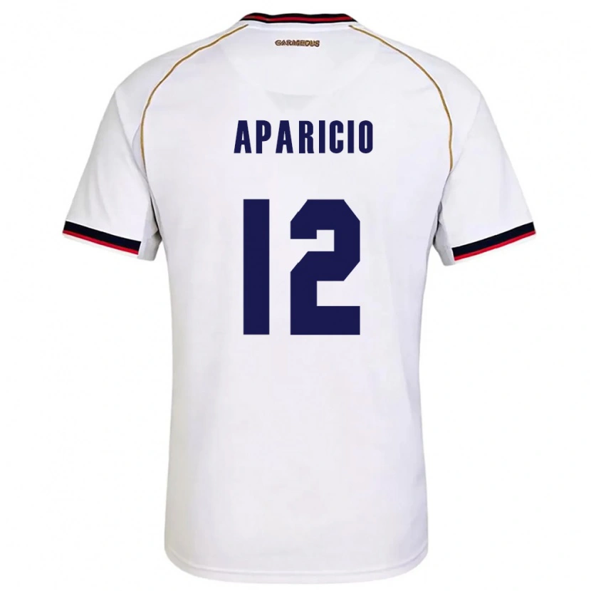 Danxen Women Panama Adamir Aparicio #12 White Red Away Jersey 26-28 T-Shirt