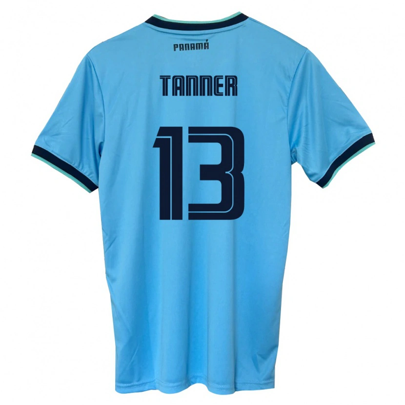 Danxen Women Panama Riley Tanner #13 Sky Blue Black Away Jersey 26-28 T-Shirt