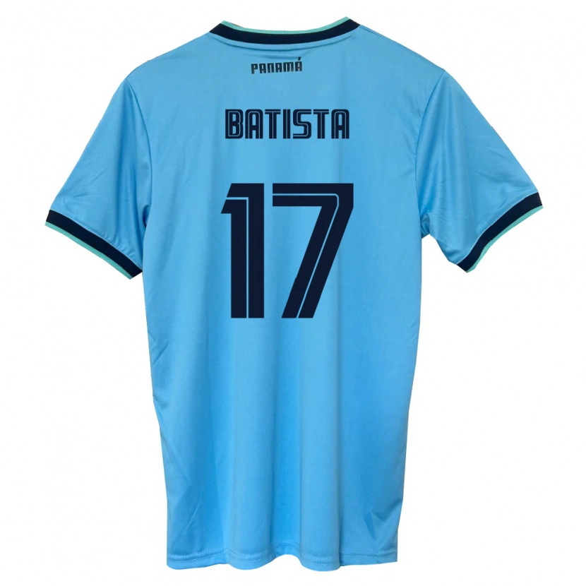 Danxen Women Panama Laurie Batista #17 Sky Blue Black Away Jersey 26-28 T-Shirt