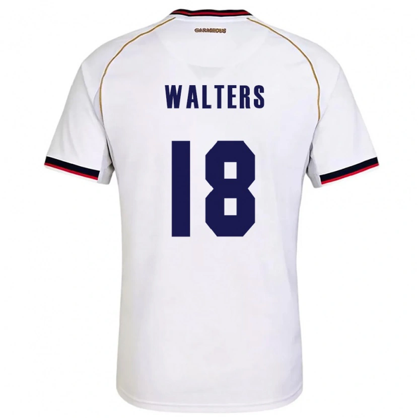 Danxen Women Panama Kairo Walters #18 White Red Away Jersey 26-28 T-Shirt