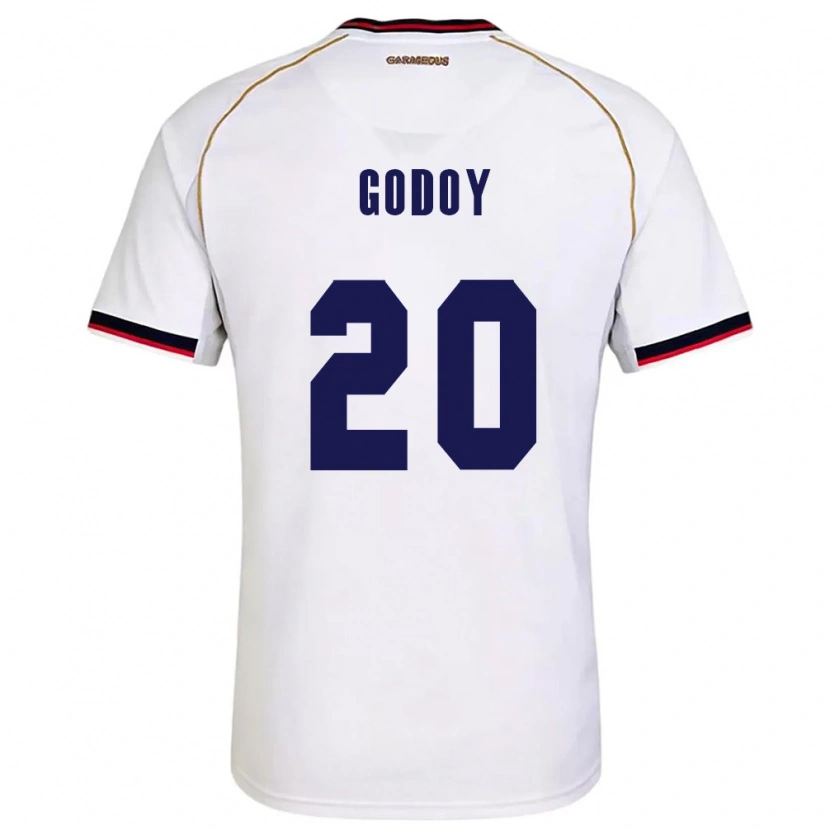 Danxen Women Panama Aníbal Godoy #20 White Red Away Jersey 26-28 T-Shirt