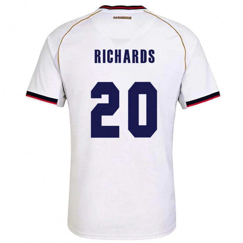 Danxen Women Panama Moisés Richards #20 White Red Away Jersey 26-28 T-Shirt