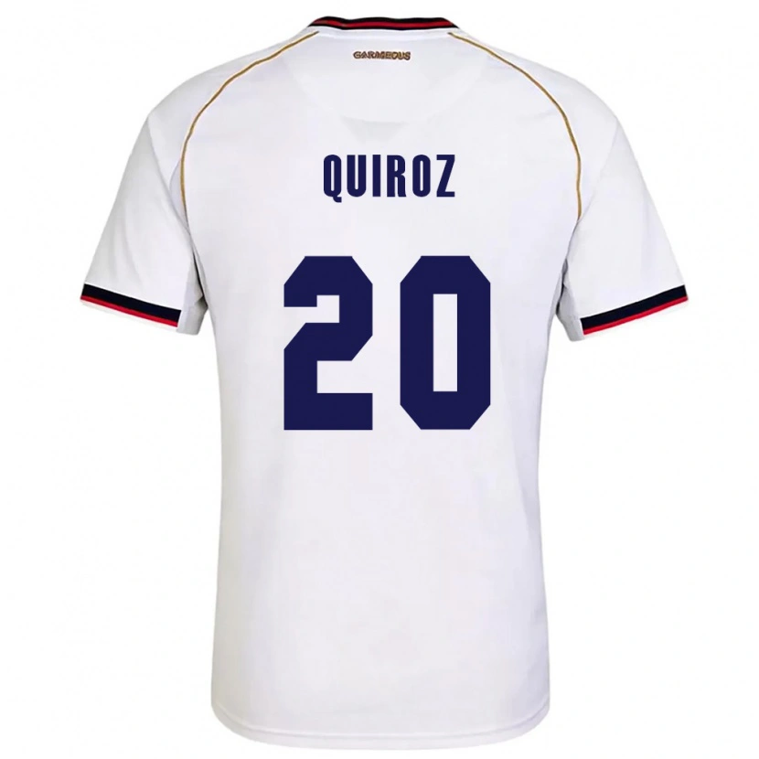 Danxen Women Panama Gabriel Quiroz #20 White Red Away Jersey 26-28 T-Shirt