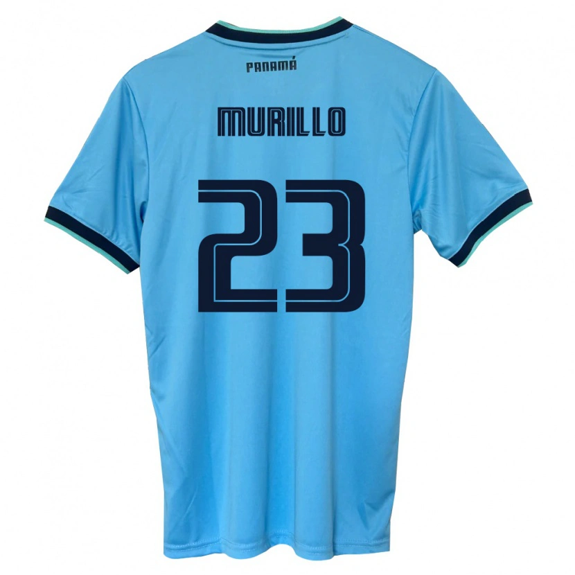 Danxen Women Panama Amir Murillo #23 Sky Blue Black Away Jersey 26-28 T-Shirt